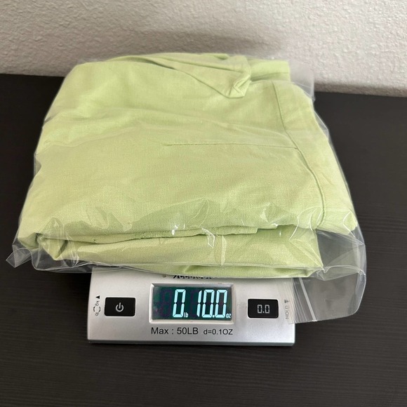 Rachel Rose Green Linen Eyelet Embroidered Wide Leg Pants - Picture 12 of 12